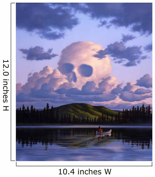 Cloud Formation Depicting Skull Wall Mural