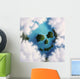 Cloud Formation Depicting Skull Wall Decal Design 1