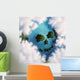 Cloud Formation Depicting Skull Wall Decal Design 1