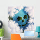 Cloud Formation Depicting Skull Wall Decal Design 1