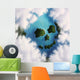 Cloud Formation Depicting Skull Wall Decal Design 1