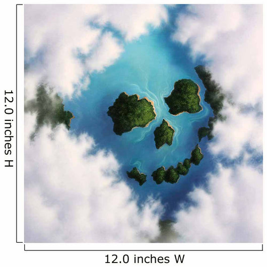 Cloud Formation Depicting Skull Wall Decal Design 1