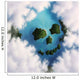Cloud Formation Depicting Skull Wall Decal Design 1
