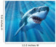 Great White Shark with Wall Decal