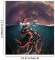 Fantastical Depiction Legendary Kraken Wall Decal