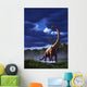 Startled Brachiosaurus Splashes through Wall Decal