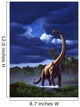 Startled Brachiosaurus Splashes through Wall Decal