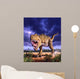 Tyrannosaurus Rex Attacks Lit Wall Decal