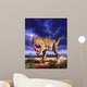 Tyrannosaurus Rex Attacks Lit Wall Decal