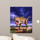 Tyrannosaurus Rex Attacks Lit Wall Decal
