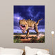 Tyrannosaurus Rex Attacks Lit Wall Decal