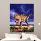 Tyrannosaurus Rex Attacks Lit Wall Decal