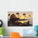 Sailed-back Dimetrodon Sunbathes Primordial Wall Decal