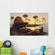 Sailed-back Dimetrodon Sunbathes Primordial Wall Decal