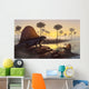 Sailed-back Dimetrodon Sunbathes Primordial Wall Decal