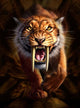Full Saber-toothed Tiger Wall Decal