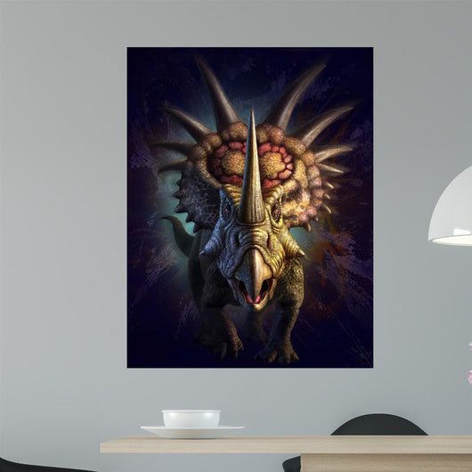 Full Horned Dinosaur Styracosaurus Wall Decal