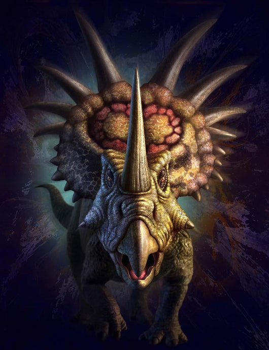Full Horned Dinosaur Styracosaurus Wall Decal