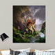 Stegosaurus Is Surprised Allosaurus Wall Decal