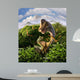 Brachiosaurus with Young above Wall Decal