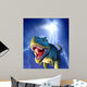 Tyrannosaurus Rex with Blue Wall Decal