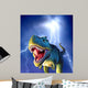 Tyrannosaurus Rex with Blue Wall Decal