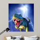 Tyrannosaurus Rex with Blue Wall Decal