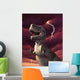 Tyrannosaurus Rex with Red Wall Decal