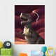 Tyrannosaurus Rex with Red Wall Decal