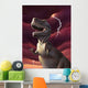 Tyrannosaurus Rex with Red Wall Decal