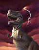 Tyrannosaurus Rex with Red Wall Decal