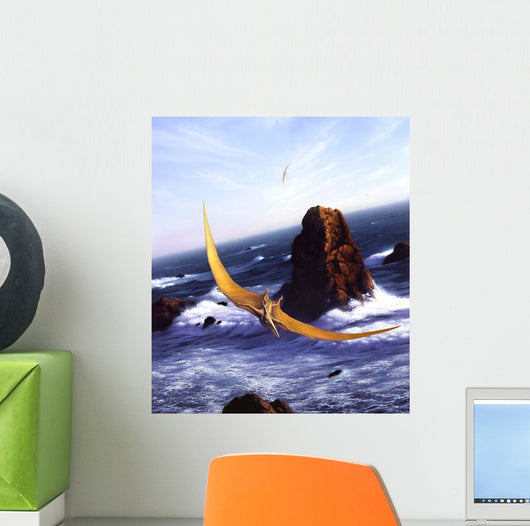 Pteranodon Soars above Ocean Wall Decal