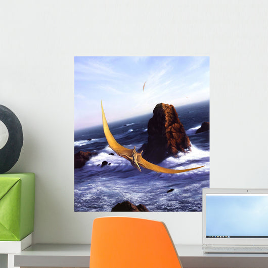 Pteranodon Soars above Ocean Wall Decal