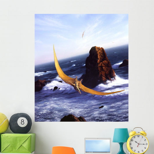 Pteranodon Soars above Ocean Wall Decal