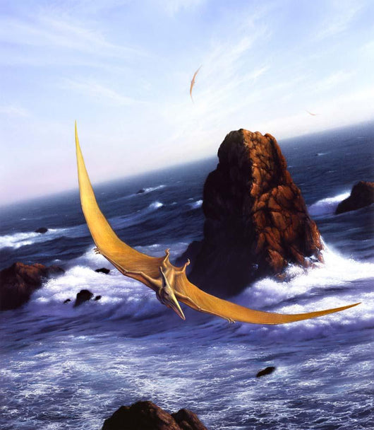 Pteranodon Soars above Ocean Wall Decal