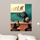 Humorous Reverse Evolution Man Wall Decal