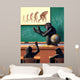 Humorous Reverse Evolution Man Wall Decal