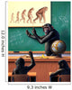 Humorous Reverse Evolution Man Wall Decal
