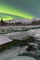 Aurora Borealis over Annie Wall Decal Design 2
