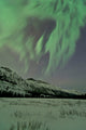 Aurora Borealis over Mountain Wall Decal Design 7