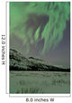 Aurora Borealis over Mountain Wall Decal Design 7