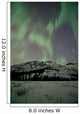 Aurora Borealis over Mountain Wall Decal Design 6