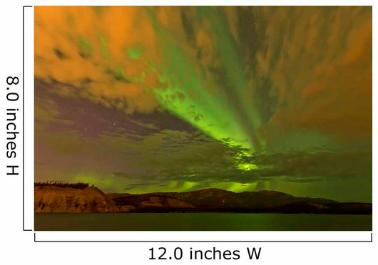 Colorful Aurora Borealis over Wall Decal