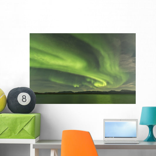 Aurora Borealis over Fish Wall Decal Design 17