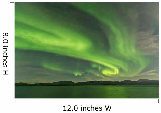 Aurora Borealis over Fish Wall Decal Design 17