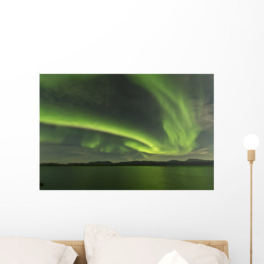 Aurora Borealis over Fish Wall Decal Design 16