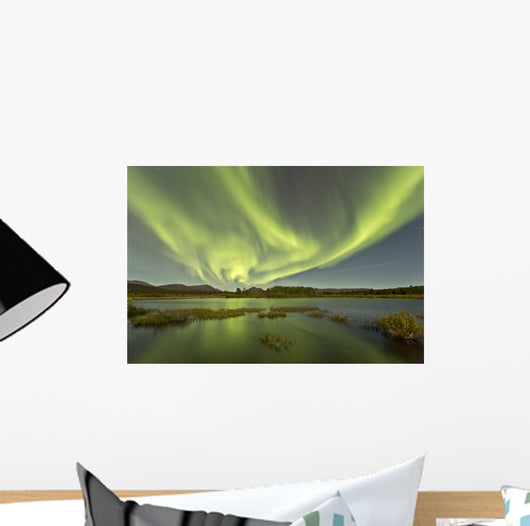Aurora Borealis over Fish Wall Decal Design 15