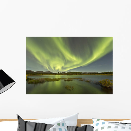 Aurora Borealis over Fish Wall Decal Design 15