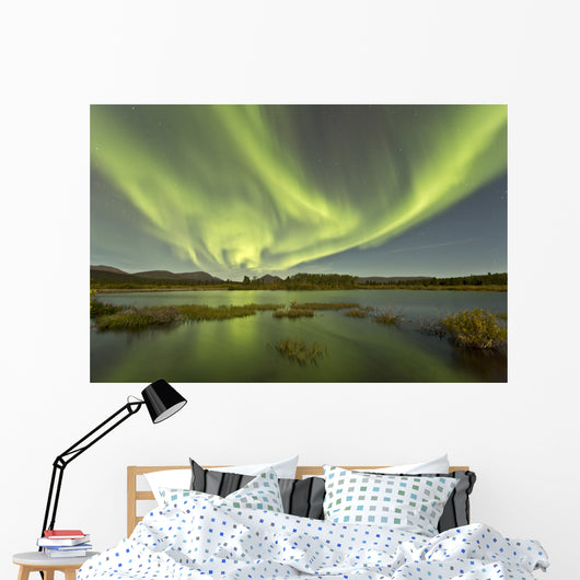Aurora Borealis over Fish Wall Decal Design 15