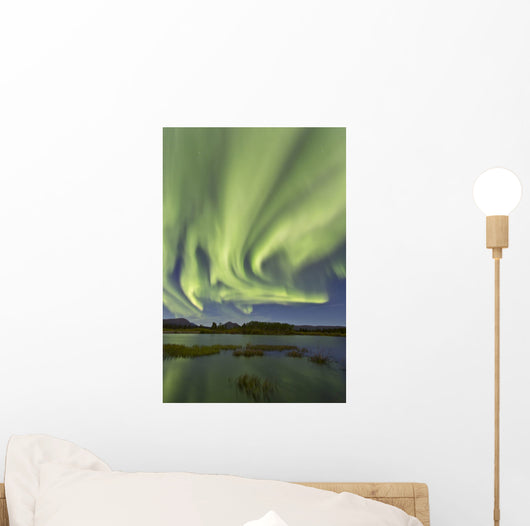 Aurora Borealis over Fish Wall Decal Design 13